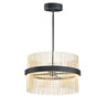 ET2 Chimes 5CCT Select 24" Pendant Black/Satin Brass