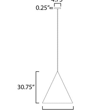 ET2 Pitch 30" LED Pendant Antique Brass