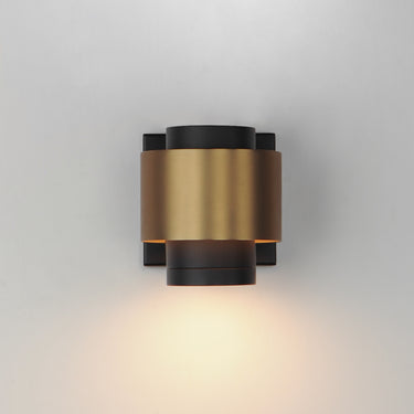 ET2 Reveal Small LED Outdoor Wall Sconce Black/Gold