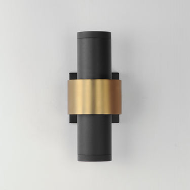 ET2 Reveal Medium LED Outdoor Wall Sconce Black/Gold