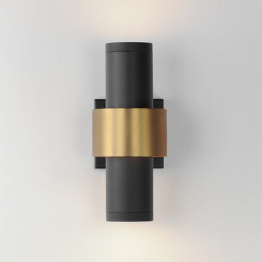 ET2 Reveal Medium LED Outdoor Wall Sconce Black/Gold