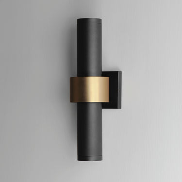 ET2 Reveal Large LED Outdoor Wall Sconce Black/Gold