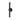 ET2 Reveal Outdoor banded tube wall sconce, 20 in Black, front view