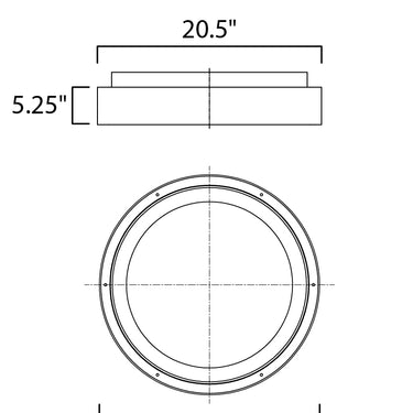 ET2 iCorona Friends of Hue LED Flush Mount Matte White