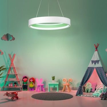 ET2 iCorona Friends of Hue LED Pendant Matte White