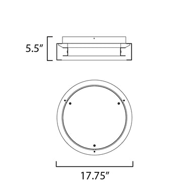 ET2 iCorona 18" LED Surface Mount WiZ Color Matte White
