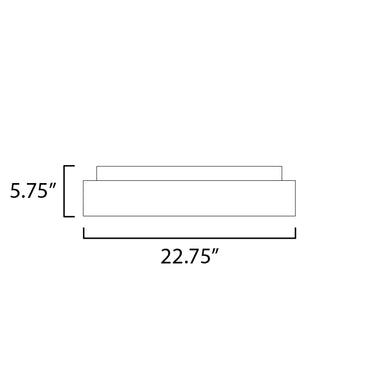 ET2 iCorona 24" LED Flush Mount WiZ Color Matte White