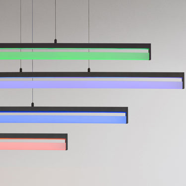ET2 Crossbar 48" LED Pendant Wiz Color Black