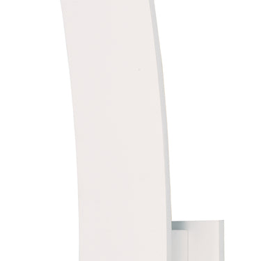 ET2 Alumilux Prime indirect aluminum outdoor wall light, White, front view