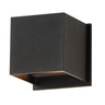 ET2 Alumilux: Cube LED Outdoor Wall Sconce Black