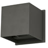 ET2 Alumilux: Cube LED Outdoor Wall Sconce Bronze