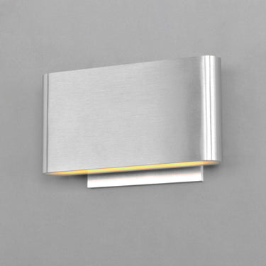 ET2 Alumilux: Spartan LED Outdoor Wall Sconce Satin Aluminum