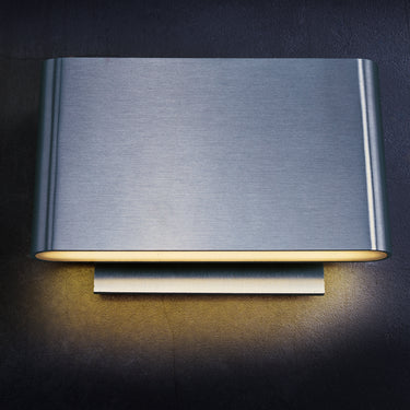 ET2 Alumilux: Spartan LED Outdoor Wall Sconce Satin Aluminum