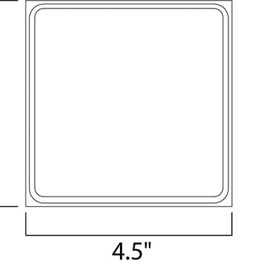 ET2 Alumilux: Outline LED Outdoor Wall Sconce White