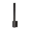 ET2 Alumilux Line linear aluminum outdoor wall light, 18 in Architectural Bronze, front view