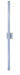 ET2 Alumilux Line linear aluminum outdoor wall light, 51 in Satin Aluminum, front view