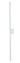 ET2 Alumilux Line linear aluminum outdoor wall light, 51 in White, front view
