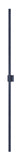 ET2 Alumilux Line linear aluminum outdoor wall light, 96 in Bronze, front view