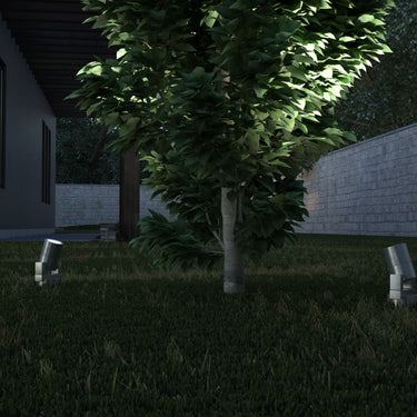 ET2 Alumilux Landscape LED Spot Light Satin Aluminum