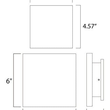 ET2 Alumilux: Tau LED Outdoor Wall Sconce Black