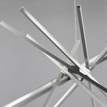 ET2 Alumilux: Aster 8-Light LED Pendant Satin Aluminum