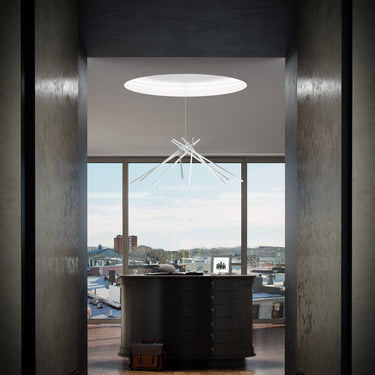 ET2 Alumilux: Aster 8-Light LED Pendant Satin Aluminum