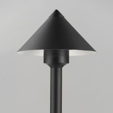 ET2 Alumilux: Bollard Cone Light with  24" Pole Black