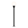 ET2 Alumilux: Bollard Globe Light with  24" Pole Black