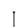 ET2 Alumilux: Bollard Globe Light with  16" Pole Black