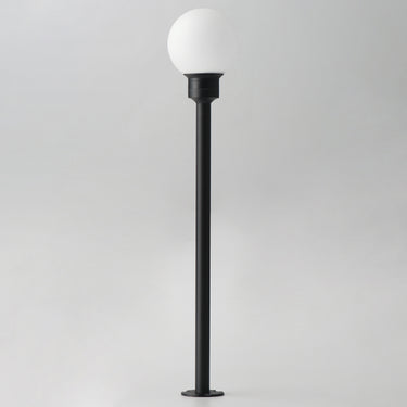 ET2 Alumilux: Bollard Globe Light with  16" Pole Black