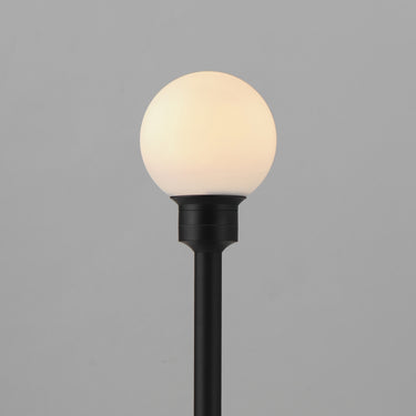 ET2 Alumilux: Bollard Globe Light with  24" Pole Black