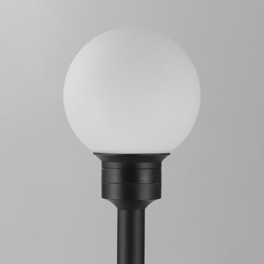 ET2 Alumilux: Bollard Globe Light with  24" Pole Black