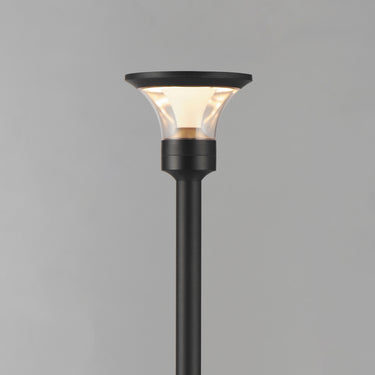 ET2 Alumilux: Bollard Fountainhead Light with  24" Pole Black