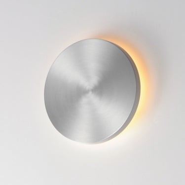 ET2 Alumilux: Dish LED Outdoor Wall Sconce Satin Aluminum