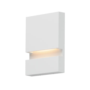 ET2 Brink recessed channel outdoor wall light, 6 x 8 in White, front view