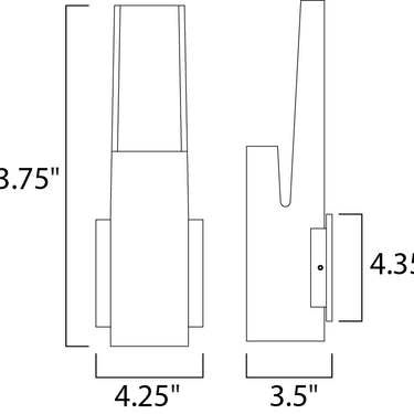 ET2 Alumilux: Runway LED Outdoor Wall Sconce White