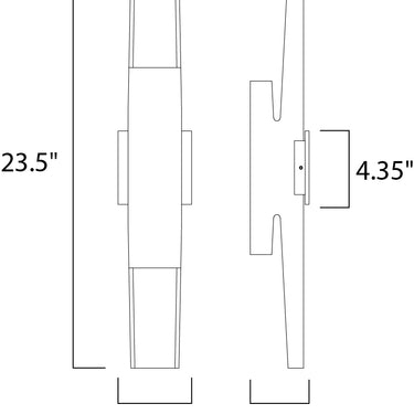 ET2 Alumilux: Runway LED Outdoor Wall Sconce White