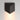 ET2 Fractal faceted cast aluminum outdoor wall light, 6.5 x 7.5 in Architectural Bronze, lit with warm light washing down the wall