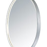 ET2 24" x 30" Oval LED Mirror Brushed Aluminum