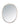 ET2 Mirror brushed aluminum mirror, 24 in x 30 in Oval Anodized Bronze, front view