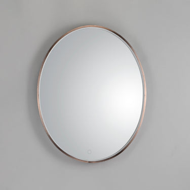 ET2 24" x 30" Oval LED Mirror Anodized Bronze