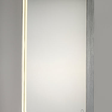 ET2 24" x 31.5" Rectangular LED Mirror Brushed Aluminum