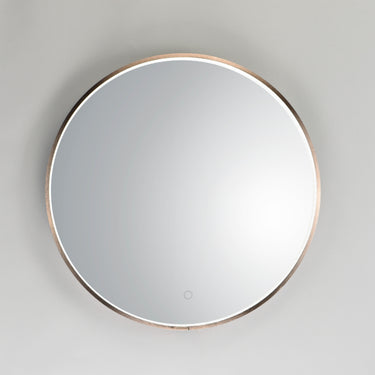 ET2 27.5" Round LED Mirror Anodized Bronze