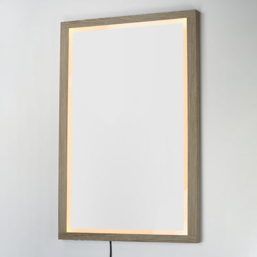 ET2 Sawyer 48"x32" Oak Framed LED Mirror Oak