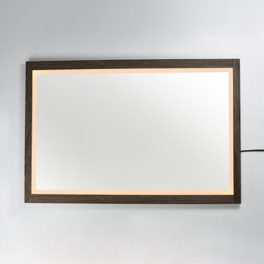 ET2 Sawyer 48"x32" Walnut Framed LED Mirror Walnut