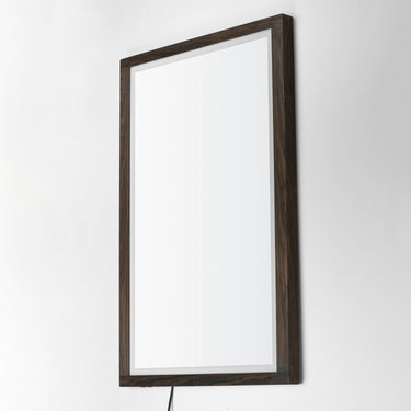 ET2 Sawyer 48"x32" Walnut Framed LED Mirror Walnut