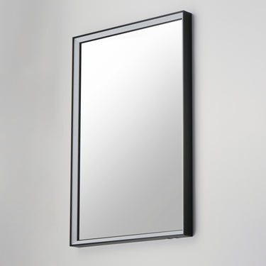 ET2 Bevel 24"x30" LED Mirror 2CCT Brushed Black
