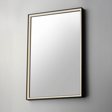 ET2 Bevel 24"x30" LED Mirror 2CCT Brushed Black