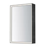 ET2 Bevel 24" x 36" Medicine Cabinet LED Mirror 3000K Brushed Black