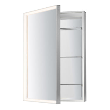 ET2 Bevel 24" x 36" Medicine Cabinet LED Mirror 3000K Satin Nickel